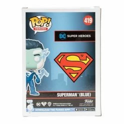 Funko Pop! DC Superman Blue #419 - Funko Exclusive 2021 Fall Convention Limited Edition + Protector