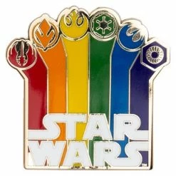 Loungefly Star Wars Logo Rainbow 6 Movie Enblems Enamel Pin - Entertainment Earth Exclusive