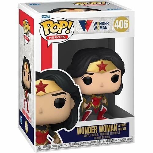 Funko Pop! Wonder Woman 80th Anniversary: A Twist Of Fate Vinyl Figure #406 + Protector 6 Funko Pop! Wonder Woman 80th Anniversary: A Twist Of Fate Vinyl Figure #406 + Protector
