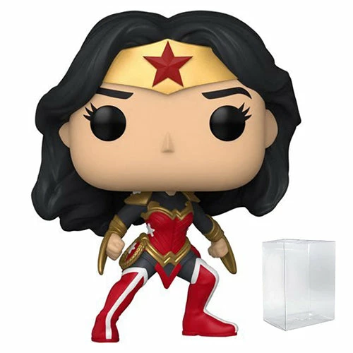 Funko Pop! Wonder Woman 80th Anniversary: A Twist Of Fate Vinyl Figure #406 + Protector 3 Funko Pop! Wonder Woman 80th Anniversary: A Twist Of Fate Vinyl Figure #406 + Protector