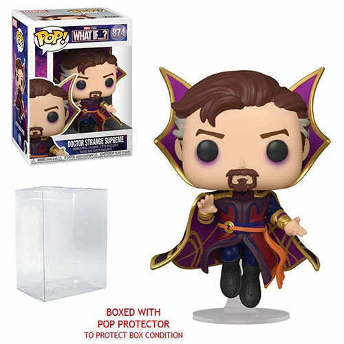 Funko Pop! What If..?: Doctor Strange Supreme #874 + Protector 9 Funko Pop! What If..?: Doctor Strange Supreme #874 + Protector