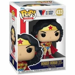 Funko Pop! Wonder Woman 80th Anniversary Classic With Cape #433 + Protector