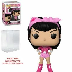Funko Pop! Bombshells Wonder Woman Breast Cancer Awareness Vinyl Figure #167 + Protector