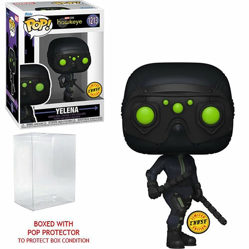 Funko Pop! Hawkeye: Yelena Belova #1213 CHASE Version + Protector 8 Funko Pop! Hawkeye: Yelena Belova #1213 CHASE Version + Protector