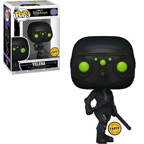 Funko Pop! Hawkeye: Yelena Belova #1213 CHASE Version + Protector 4 Funko Pop! Hawkeye: Yelena Belova #1213 CHASE Version + Protector